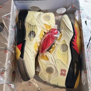 Deadstock Off-White x Air Jordan 5 SP ‘Sail’ Men’s 10